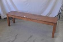 Wood bench, 60in