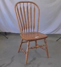 Oak bent side chair