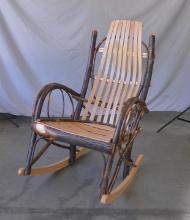 Full size hickory rocking chair