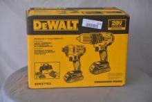 DeWalt DCK277C2 20v impact drill combo kit with two batteries
