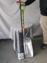 Ames aluminum feed shovel and SimpleSpaces 24in push broom