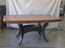 Walnut table, 66x42in with two 11in leaves