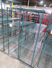 wire shelving units, epoxy coated