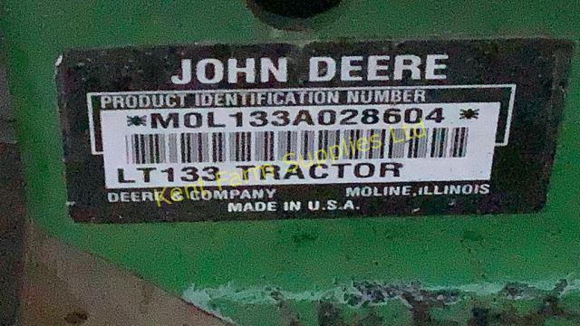 JOHN DEERE 133 TRACTOR