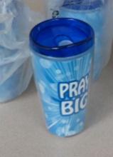 New Clarissa Tumblers, Lot of 5 "Pray Big"