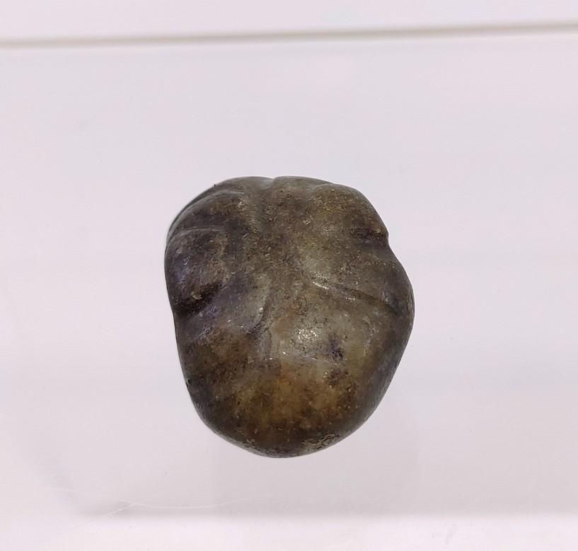 Pre-Columbian Olmec Jadeite Face Bead