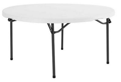 Lifetime 60" Round Commercial Grade Nesting Folding Table