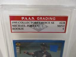 Michael Jordan White Sox 1995 Collectors Choice SE ROOKIE #238 graded PAAS Mint 9