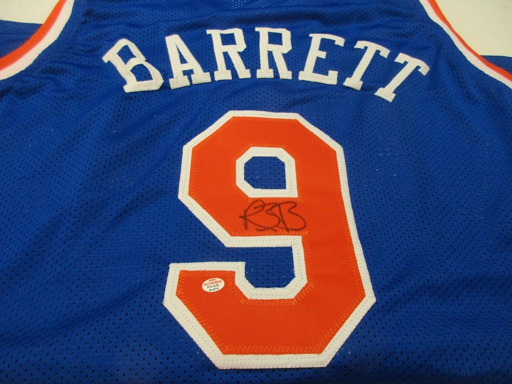 RJ Barrett of the New York Knicks signed autographed basketball jersey PAAS COA 074