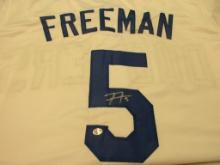 Freddie Freeman of the LA Dodgers signed autographed baseball jersey PAAS COA 056