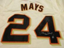 Willie Mays of the San Francisco Giants signed autographed baseball jersey Say Hey Authenticated Hol