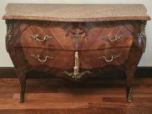 52" Marble Top Console Table