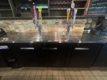 Avantco 3 Door Triple Tap Kegerator Beer Dispenser