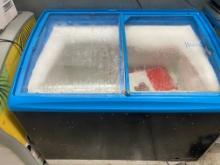 36-inch slide top freezer on casters