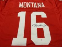 Joe Montana of the San Francisco 49ers signed autographed football jersey PAAS COA 862