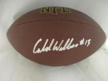 Caleb Williams of the Chicago Bears signed autographed full size brown football PAAS COA 498