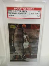 Michael Jordan Chicago Bulls 1994-95 Ionix #3 graded PAAS Gem Mint 9.5
