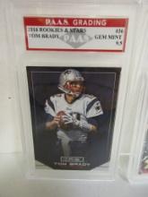 Tom Brady New England Patriots 2014 Rookies & Stars #36 graded PAAS Gem Mint 9.5