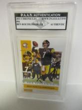 Ben Roethlisberger of the Pittsburgh Steelers signed autographed slabbed sportscard PAAS Holo 500