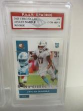 Jaylen Waddle Miami Dolphins 2021 Chronicles ROOKIE #76 graded PAAS Gem Mint 10