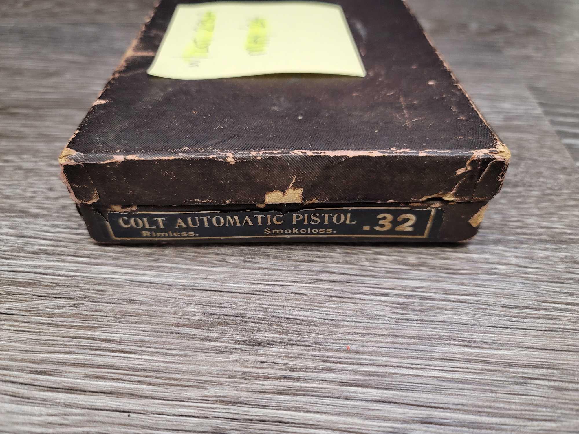 COLT MODEL 1903 SEMI-AUTO PISTOL .32 ACP W/ COLT BOX/DOCS (CIRCA 1924).