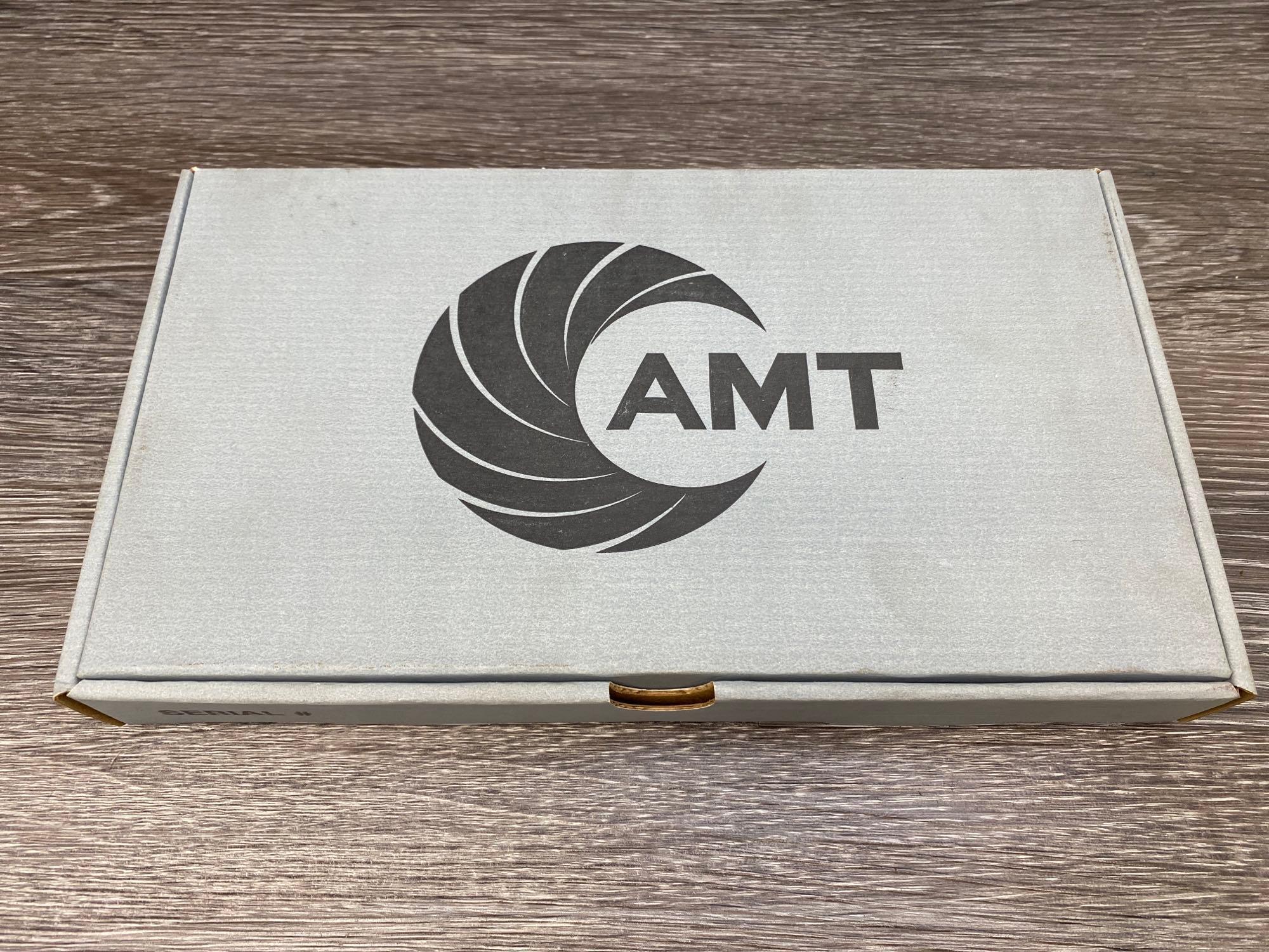 AMT AUTOMAG II STAINLESS STEEL .22 MAGNUM CAL. SEMI-AUTO PISTOL W/ BOX