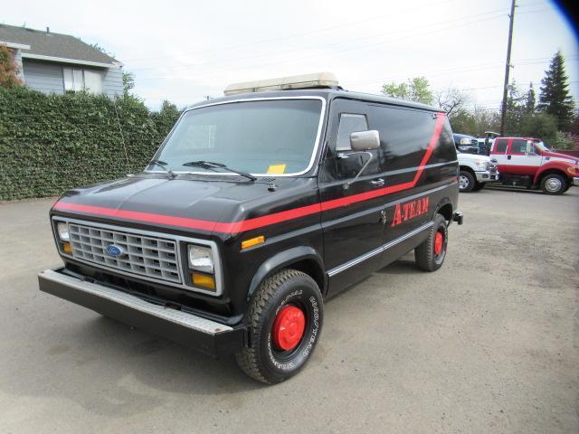 1990 FORD ECONOLINE "A TEAM" ARMORED VAN W/ FULLY ENCLOSED REAR SAFE