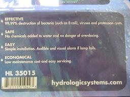 (4) HYDROLOGIC STEALTH RO HL35015 .5GPM UV WATER STERILIZERS (UNUSED)