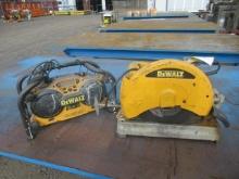 DEWALT 14'' CORDED CHOP SAW & CORDED WORKSITE RADIO