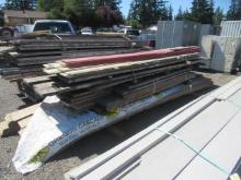 ASSORTED LENGTH TONGUE & GROOVE BOARDS & ASSORTED 1 X 12 BEAMS
