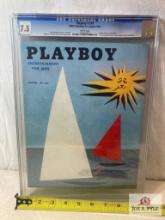 August 1954 "Playboy" Magazine CGC 7.5