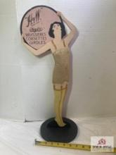 1920's "H&W:They Fit" Flapper Underwear Advertising Display Stand