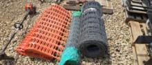 ROLLS OF FENCE- WOLVEN WIRE & SNOW FENCE