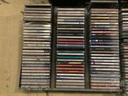 3 CD RACKS FULL OF CDS