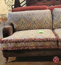 NEW Robin Bruce Made Padded Couch W/ (2) Pillows