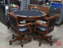 Poker Table W/(4) Chairs