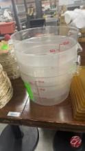 Cambro Round Measuring Containers 12qt