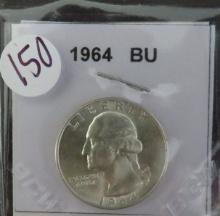 1964- Washington Quarter