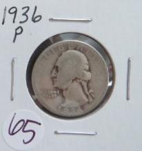 1936-P Washington Quarter