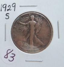 1929-S Walking Liberty Half Dollar