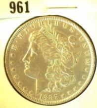 1887 P Morgan Silver Dollar AU.