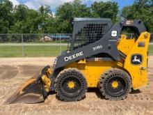 2021 JOHN DEERE 318G SOLID TIRE SKID STEER