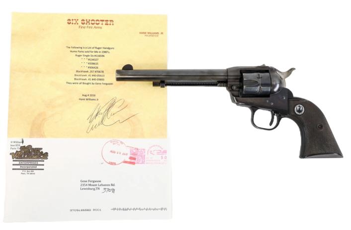 Hank Williams Jr Ruger .22 Mag Single Six Revolver