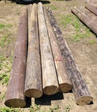 12ft Fence Posts, Made from telephone poles,