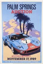 1989 Rick Cole Auctions Palm Spring Auction Poster