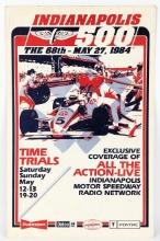 1984 Indianapolis 500 Time Trials Poster