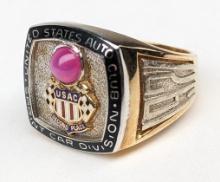 Larry Dickson 14K Gold 1971 Sprint Car Ring