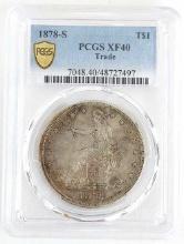 1878-S U.S. Silver Trade Dollar PCGS XF 40