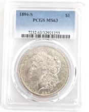 1894-S U.S. Morgan Silver Dollar PCGS MS 63