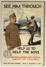 WW I Catholic War Council Original Poster